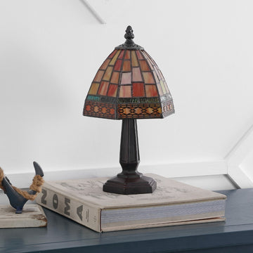 Carter Tiffany Style 12" LED Table Lamp - JONATHAN Y